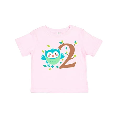 

Inktastic Owl Second Birthday Tree Gift Toddler Boy or Toddler Girl T-Shirt