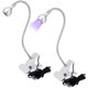 thumbnail image 1 of Muyoka Luz LED UV Luz de curado de uñas LED con abrazadera de cuello de cisne Lámpara de cuello de cisne flexible Portátil 5V 3W LED USB Luz nocturna para gel de uñas Inspección de dinero Identificaci Muyoka Hogar, 1 of 7