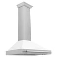 thumbnail image 3 of ZLINE 36 DuraSnow Stainless Steel Range Hood with White Matte Shell (KB4SNX-WM-36), 3 of 6