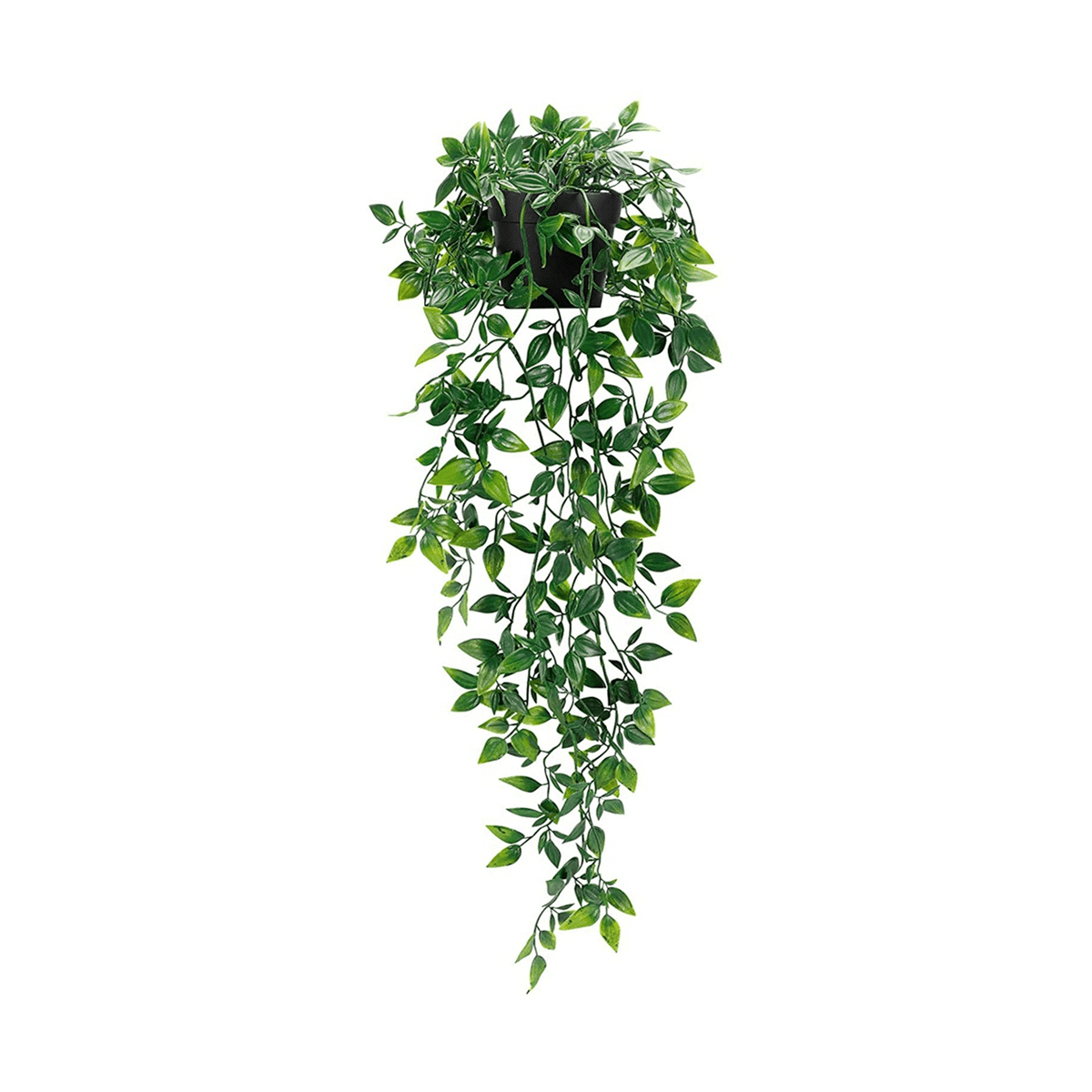 2 Pack Artificial Hanging Plants Fake Potted Plants for Indoor Outdoor Shelf Wall Decor