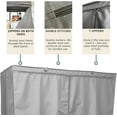 thumbnail image 5 of Covered Living Storage Shelving unit cover, fits racks 48"Wx18"Dx72"H in Charcoal Grey, 5 of 8