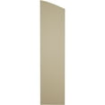thumbnail image 5 of Ekena Millwork 11"W x 70"H (66 3/8" Low Side) Timberthane Riverwood Two Board Joined Board-n-Batten w/Elliptical Top Faux Wood Shutters (Per Pair), Primed Tan, 5 of 6