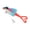 cyan blue, variant on Professional Shaped Artificial Baits Lures Elastic Body Fishing Tackle Barbed Double Hook