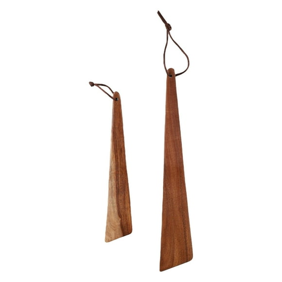 Rustic Teak Wooden Spatula Set - Elegant and Sturdy Kitchen Utensils!