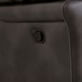 thumbnail image 6 of Furniture of America Rhome Upholstered Indoor Faux Leather Glider Recliner, Dark Gray, 6 of 6