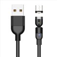 thumbnail image 2 of 3X 540 Cable Magnético Micro-USB Tipo C Cargador Magnético de Teléfono de Carga Rápida para 11 Pro X Max 7 8 Plus para, 2 of 5