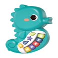 thumbnail image 3 of Dosaele 1pc Green Seahorse Shaped Electronic Keyboard  Cartoon Animal Early Learning Musical Toy Piano For Kids  Birthday Gift, 3 of 4