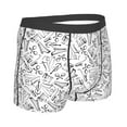 thumbnail image 3 of Naloa Black White Music Print Mens Underwear - Boxers for Men, Classic Briefs for Men, 3 of 9