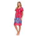 thumbnail image 2 of Lati Fashion Women Nightgown Sleepwear Female Sleep Dress Nightshirt Fuchsia S, 2 of 4