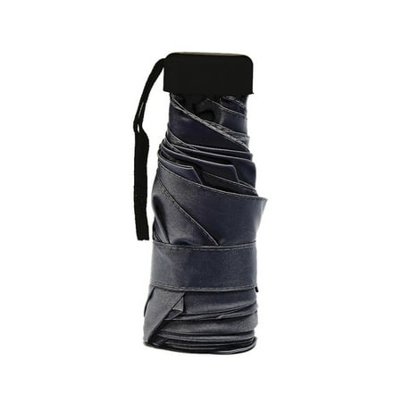 SUPERHOMUSE Mini Pocket Light Umbrella Windproof Sunscreen Folding Travel Compact Rain Umbrella for Men Women
