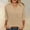 05Khaki, variant on Womens Short Sleeve 3/4 Sleeve V Neck Blouses Solid Color Shirts Loose Fit Summer Tops Lightweight Breathable Tees for Daily Outfit Fall Fashion Clothes