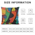thumbnail image 5 of YINGXI Square Throw Pillow Covers Geometric Pattern Pillow Cases Decorative for Home Bedroom Sofa Painting Pillowcases Standard Size 18x18in, 5 of 5
