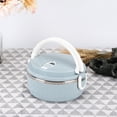 thumbnail image 4 of Food Storage Container, Large Capacity Blue Food Grade Lunch Box, Food Container Easy To Carry For Home Camping One Layer, 4 of 8