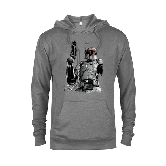 Star Wars Boba Fett Manga - Pullover Hoodie for Adults - Customized-Graphite Heather