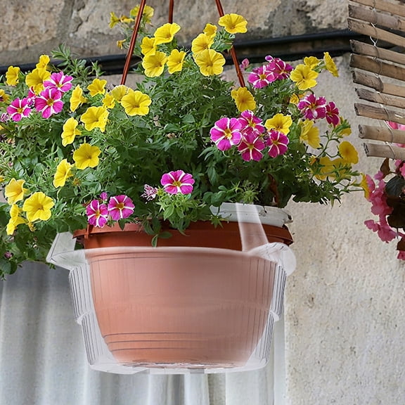 4 Pack Plastic Plant Saucers, 8 Inches Plant Trays, Plastic Plant Drip Trays ,Flower Pot Saucers for Indoors Outdoors