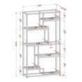 thumbnail image 6 of Furniture of America Evvi Contemporary Metal 6-Shelf Bookcase in Gold Champagne, 6 of 6