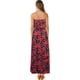thumbnail image 3 of Vestidos de verano para mujer Vestido largo bohemio sin tirantes de porcelana azul y blanca, 3 of 5