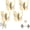 4 Yellow, variant on 4 Pack Rotating Butterfly Adhesive Wall Hooks No Drill 3-Prong Swivel Hangers with 270° Adjustable Wings Strong Stick On Organizer for Inner & Outer Corners Bathroom & Entryway (4 White)