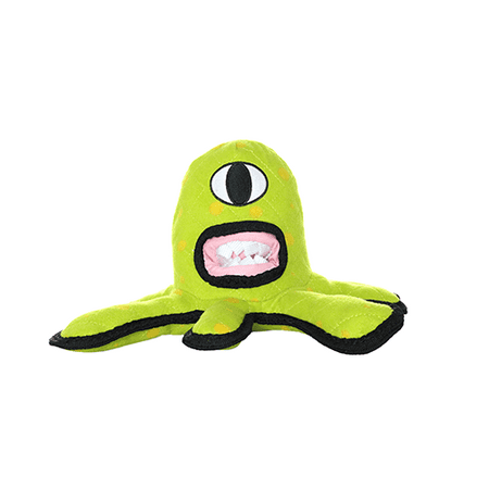Tuffy Durable Dog Toy, Alien, Green