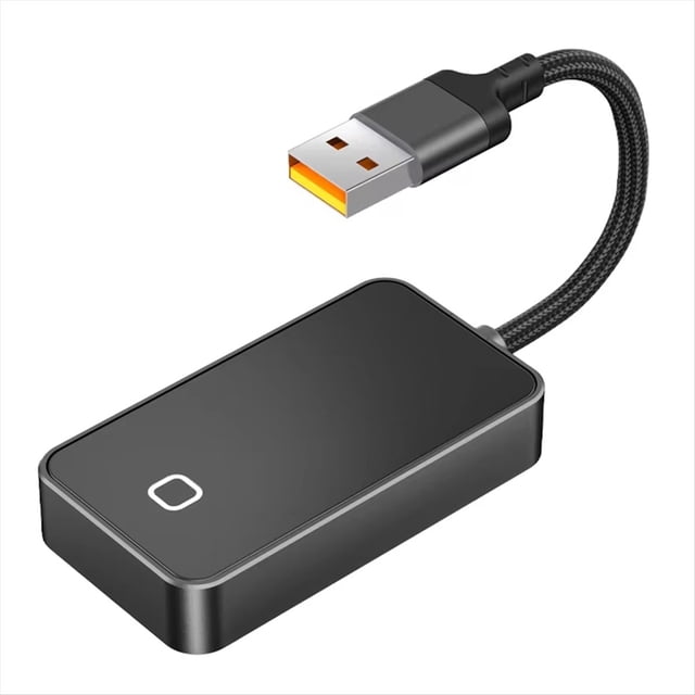 Mini C3 Wireless CarPlay Android Auto Adapter 2 in 1 Compatible with Wired CarPlay and Android Auto Vehicles,1 * CarPlay Adapter,Black