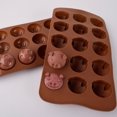 thumbnail image 2 of Cateissary Molde de Chocolate con cabeza de Animal, portátil, reutilizable, 15 rejillas, lavable, resistente al calor, panadería, cubitos de hielo, Cocina y Comedor Cateissary JJ21448-00, 2 of 6