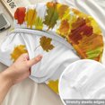 thumbnail image 4 of Twin XL Size Fitted Sheet Set - Thanksgiving Orange 2 Piece Bedding Sets 16" Deep Pocket Fitted Sheet with 1 Pillowcases, Autumn Vintage Fall Maple Leaf Brushed Microfiber Hotel Luxury Bed Sheets, 4 of 9