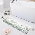 thumbnail image 7 of Coolnut Watercolor Leaves Bath Mat, Dry Quickly Non Slip Absorbent Bath Rug, Soft Living Room Bedroom Home Floor Mats, Bath Mats for Bathroom, Tub and Shower 20" x 39" Home Decor, 7 of 7