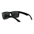 thumbnail image 4 of Locs Colored Reflective Black Rectangular Gangster Hardcore Sunglasses Silver Mirror, 4 of 4