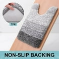 thumbnail image 5 of Sortora Microfiber Toilet Rugs U-Shaped, Shaggy Soft and Absorbent Bathroom Rugs, Non-Slip, Thick Plush Bathroom Mat, Machine Washable Dry Contour Bath Mats for Toilet Base, 24" x 20", Gray, 5 of 8