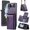 Purple, variant on Dteck Wallet Case For Samsung Galaxy Z Flip 4, Magnetic Leather Zipper Wallet with RFID Blocking Card Holder Slots Shockproof PC Stand Cover With Shoulder Strap,Purple