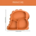 thumbnail image 2 of ACDANC Toddler Plate Dinosaur Divided Bowl Set Knife and Fork Kids Gift Silicone Baby Dishes Food, 2 of 7