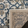 thumbnail image 4 of SAFAVIEH Carolina Bronte Floral Bordered Area Rug, Cream/Dark Blue, 5'1" x 5'1" Square, 4 of 7