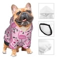 thumbnail image 3 of Haiem Cool Flamingos for Winter Dog Hoodie Sweatshirts with Pockets Warm Dog Clothes for Small Dogs Chihuahua-XX-Large, 3 of 7