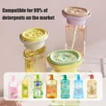 thumbnail image 4 of SharkTRUE Liquid Detergent Pump Dispenser Kitchen Soap Press-type Holder Sponge Cleaning Dishwashing Box W8c1, 4 of 8