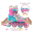 thumbnail image 2 of Patines Next De línea cuatro ruedas para niña ajustables 22 a 25 centímetros, 2 of 4