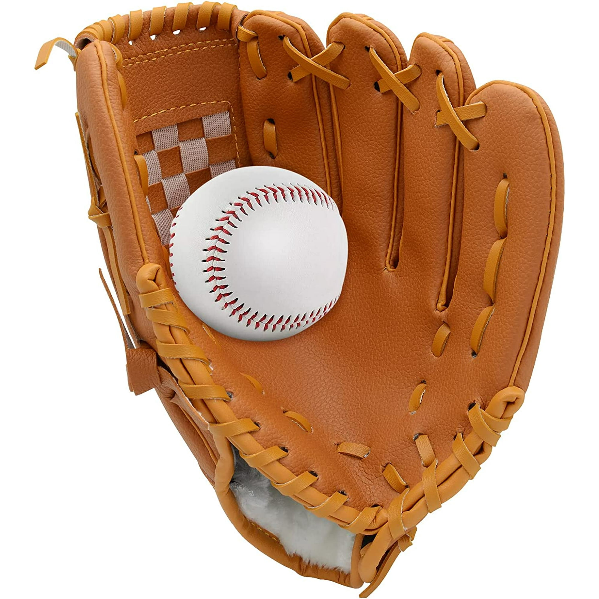 Baseball Glove and Ball Baseball Mitt Softball Glove 9.5 12.5 for Kids Youth Adult Training and Beginner Softball Mitt Left Hand Glove Right Hand Throw 12.5 Walmart
