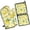 Lemon-3, variant on Lemon Kitchen Oven Mitt and Pot Holder Sets 2 Pcs for Baking, Cooking and Grilling, Heat Resistant Up To 392 °F