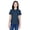 Charcoal Heather, variant on The Harriton Ladies 6 oz Ringspun Cotton PiquÃ© Short Sleeve Polo Shirt - NAVY - L
