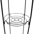 thumbnail image 4 of Panacea Tall Finial Three Tiered Plant Stand, Black, 73.5"H, 4 of 8