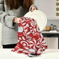thumbnail image 2 of Christmas Sweets Kitchen Dish Towels Set of 4 Absorbent Hand Towels, Lint-Free 18"x28" Candy Canes Dishcloths Fast Drying for Cooking Baking Home Clean, 2 of 5