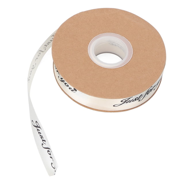 2.5cm Satin Ribbon Roll, 45yd Printing Just for You Polyester for Crafts,Gift Wrapping,Sewing,Wedding, Christmas Decor