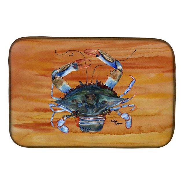 Carolines Treasures 8144DDM Crab Dish Drying Mat