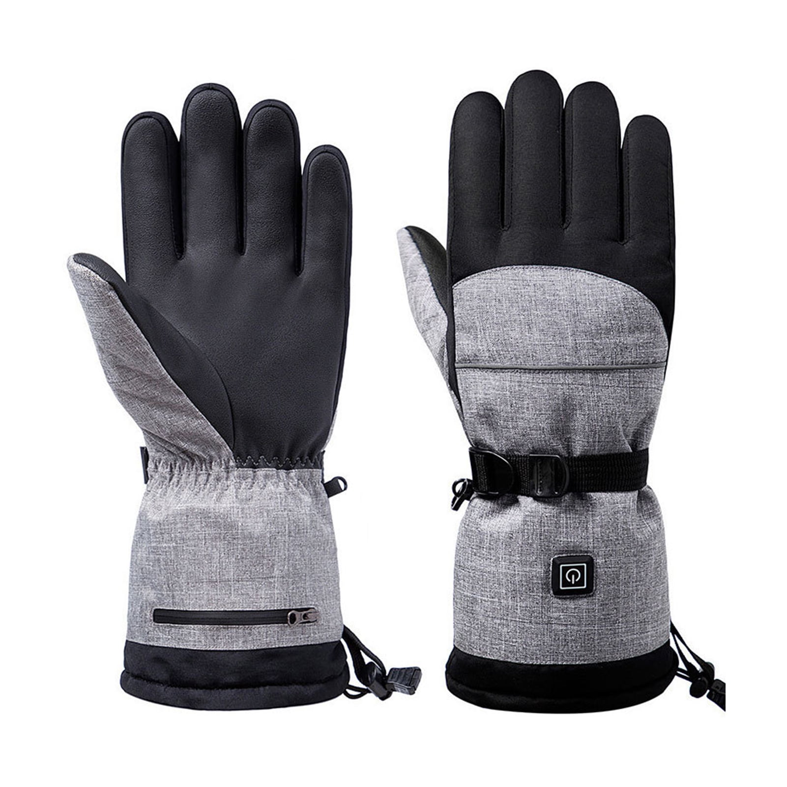 Electric Heated Gloves Battery Operated Winter Ski Gloves Waterproof Touchscreen Warming Gloves for Outdoor Motorcycle Hiking
