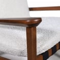 thumbnail image 5 of Grain Wood Furniture Solid Wood Mid Century Rocking Chair with Tapioca Premium Boucle Coushions, 5 of 6