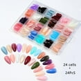 thumbnail image 1 of Fiudx Uñas Postizas Medianas, 24 Puntas Transparentes, 12 Tamaños para Un Ajuste Perfecto, Diseño Fino y Cómodo, Ideal para Fiestas, Aniversarios y Bodas, Regalo Ideal para Mujeres y Niñas., 1 of 5