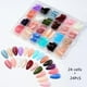 thumbnail image 1 of Uñas postizas a presión, regalos para mujeres, uñas postizas medianas, uñas postizas, uñas postizas, uñas postizas para mujeres y niñas, 24 x 24 puntas de uñas., 1 of 5