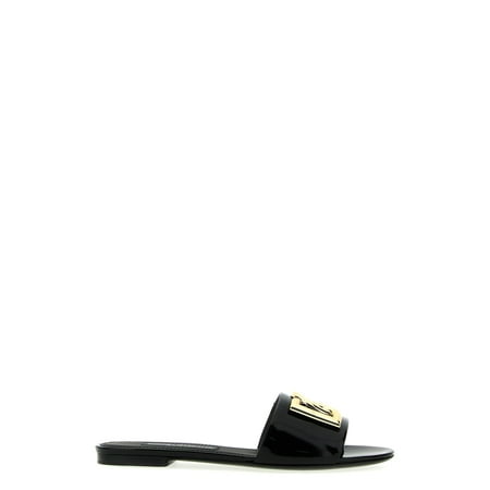 

Dolce & Gabbana Women Logo Patent Slides