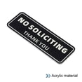 thumbnail image 3 of Unique Bargains Panneau Rectangulaire Anti-Sollicitation Autocollant pour Porte Intérieur Extérieur Noir, 3 of 6