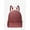 Cherry, variant on Rhea Medium Logo Jacquard Denim Backpack - Camel