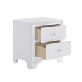 thumbnail image 2 of Urban Designs Brandon Collection 2-Drawer Nightstand - White, 2 of 3